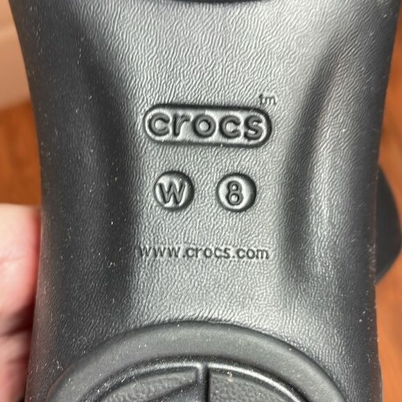 Crocs Black Ballet Flats, women’s 8 - Picture 5 of 5